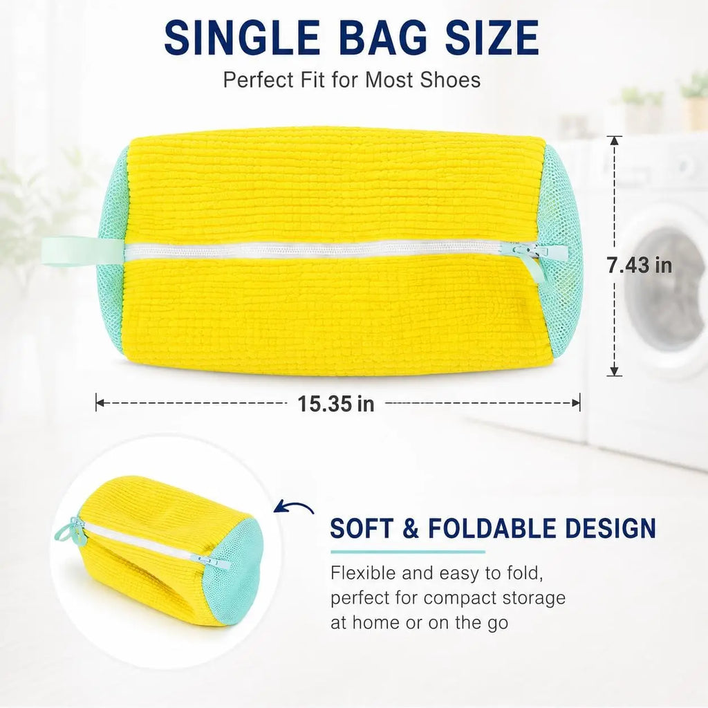 Bag in washing machine drum