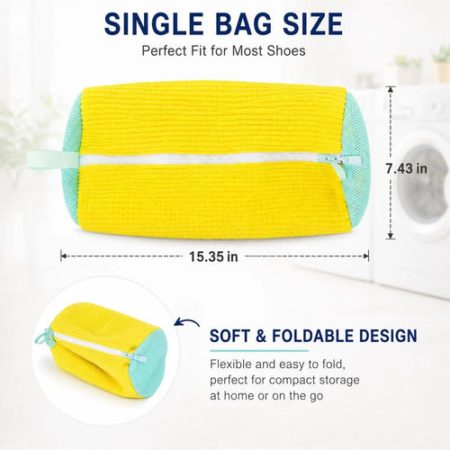 Bag in washing machine drum