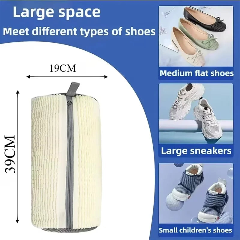 Shoe washing bag white variant